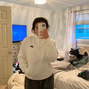 White Nike hoodie
